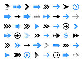 Arrows big black set icons. Arrow icon. Arrow vector collection. Arrow. Cursor. Modern simple arrows. Vector illustration.
