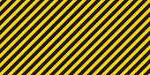 Black yellow stripes wall Hazard industrial striped road warning Yellow black diagonal stripes Seamless pattern Vector