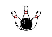 Bowling vector image