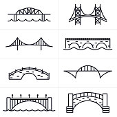 Bridge and Arch Icons and Symbols