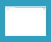 Browser window. Browser in flat style. Vector vector