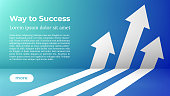 Business Arrow Target Direction Concept to Success.