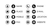 Business Card Icons