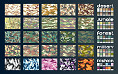 Camouflage fabric vector