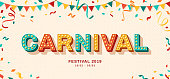 Carnival retro typography design