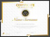 Certificate or Diploma template luxury modern style.