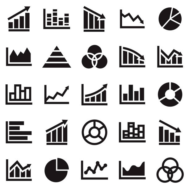 Charts and Graphs Icon Set