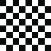 Checkered Pattern Black and White