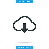 Cloud Icon Vector Stock Illustration Design Template.