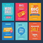 Collection of Sale and Discount Offers Flyers