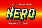 Comics style super hero font