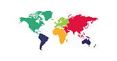 Continents, great design for any purposes. Worldwide vector