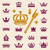 Crowns Clip Art Collection