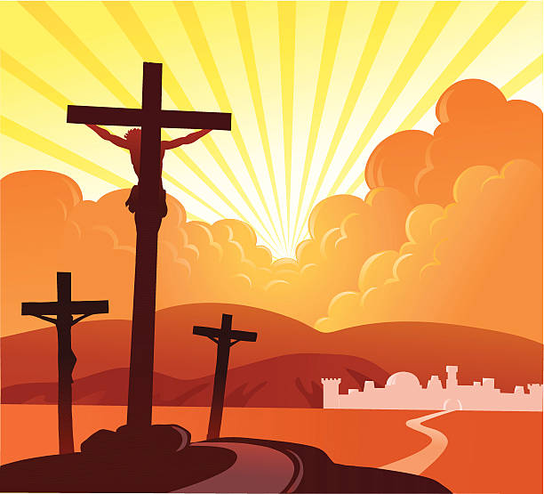 stockillustraties, clipart, cartoons en iconen met crucifixion 2 - good friday