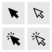 Cursor mouse pointer icon vector illustration EPS 10