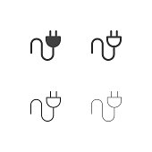 Electric Plug Icons - Multi Series