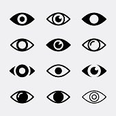 Eyes vector icons