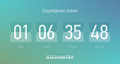 Flip countdown clock counter timer