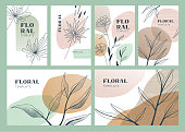 Floral boho templates