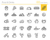 Food & Drinks Icons // Line Premium