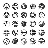 Globe and Communication Icons - Smart Series