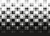 Half tone horizontal pattern. Pop art dots background. Vector illustration.