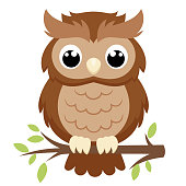 Illustration of a big owl