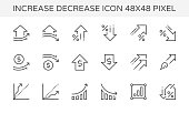 increase decrease icon