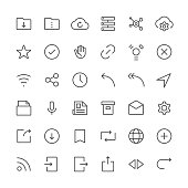 Internet and website icons set 2 | Thin Line series