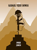 26 july kargil vijay diwas,kargil victory day illustration vector image