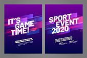 Layout poster template design for sport event