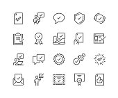 Line Approve Icons