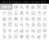 Line SEO Icons