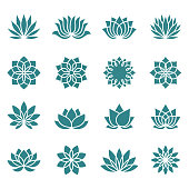 Lotus flower icons