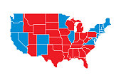 USA Map Flat