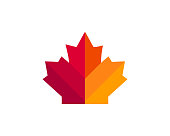 Maple leaf. Canada vector symbol maple leaf