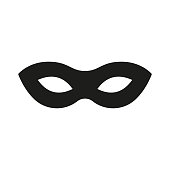Mask superhero. Carnival mask icon. Vector