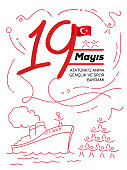 May 19 Commemoration of Ataturk, Youth and Sports Day in Turkey