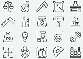 Measuring Line Icons