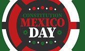 mexico constitution day national happy holiday