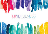 Mindfulness Watercolor Creative Abstract Background