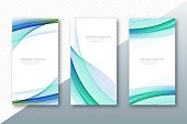 modern flowing colorful lines wave banners