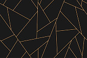 mosaic black and gold background