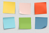 multicolor post it notes