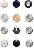 Multiple colors and styles of volume knobs