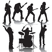 Drummer Silhouette (vector Illustration) Stock Vector - FreeImages.com