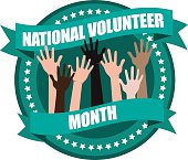 National volunteer month design