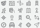 Navigation GPS Line Icons