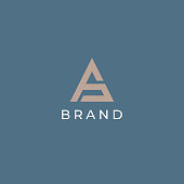 AS or SA. Monogram of Two letters A&S. Luxury, simple, minimal and elegant AS logo design. Vector illustration template.