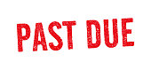 Past Due Red Ink Stamp